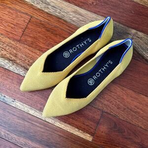 Rothy's Pointed Flats Marigold Yellow Women's US Size 8